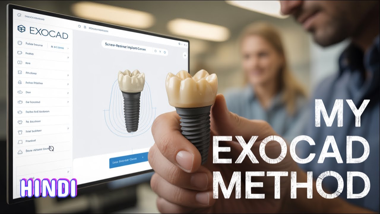 I Successfully Created Screw Retained Implant Crown in Exocad Here's My Method