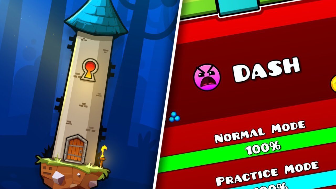 I BEAT ALL THE NEW GEOMETRY DASH 2.2 LEVELS! - Dash & The Tower 100%
