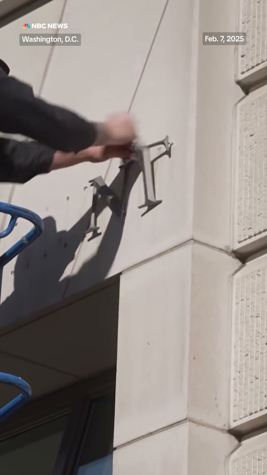 USAID signage removed from headquarters amid agency dismantling