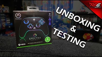 Xbox Series X/S PowerA Spectra Infinity Wired Enhanced Controller Unboxing & Testing - RBG