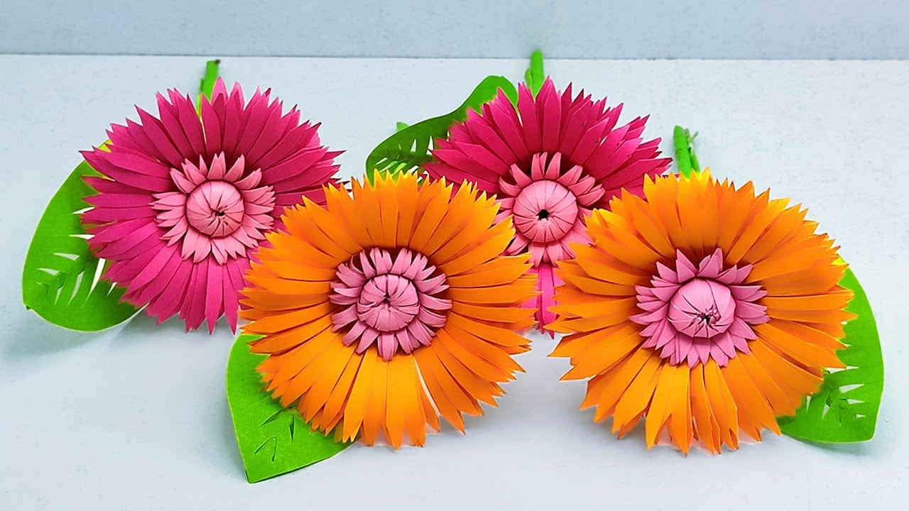 Paper flowers for home decoration made by me. : r/craftit