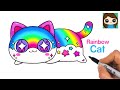 How to Draw Rainbow Cat | Aphmau Meemeows