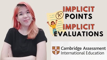 IGCSE First Language English: Implicit Points & Evaluations