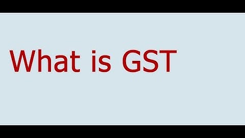 GST Introduction Part-1 - Prof. Rajesh Tayal