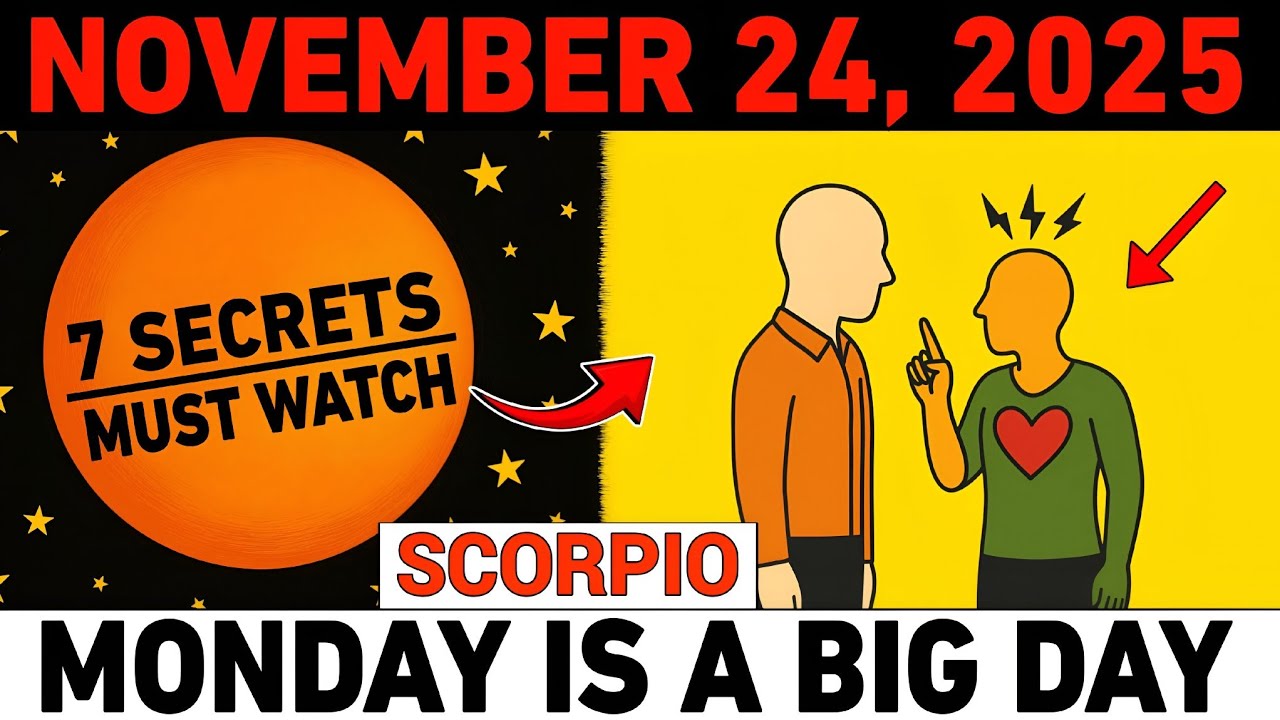 SCORPIO ♏️ November 24, 2025 — IF You're Watching This.... God Is Revealing 7 Powerful Secrets TODAY