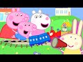 Kids TV & Stories | Peppa Pig Meets Mini Miss Rabbit at the Tiny Land | Peppa Pig Full Episodes