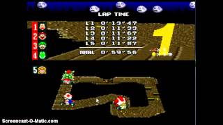 Super Mario Kart Alternate Tracks - Much Improved Driving, New hack record - User video