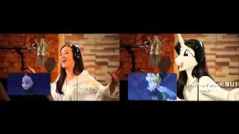 Let it go multilanguage version (original and ponified comparison)