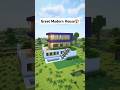 Minecraft Great Modern House🏠 Tutorial #minecraft #tutorial #foryou #fyp #shorts