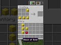 crafting golden apple #minecraft #shorts