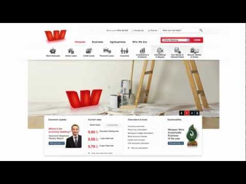 Westpac's new website.