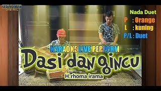 Dasi dan gincu karaoke (H.Rhoma irama feat riza umami) nada duet