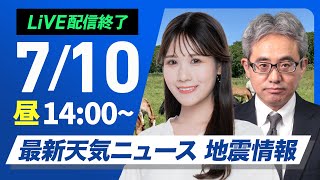 ウェザーニュースの配信のサムネイル画像