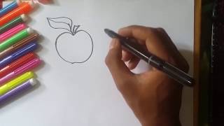Coloring 6 Fruit And 7 Vegetables Painting For Toddlers And Drawing For Kids