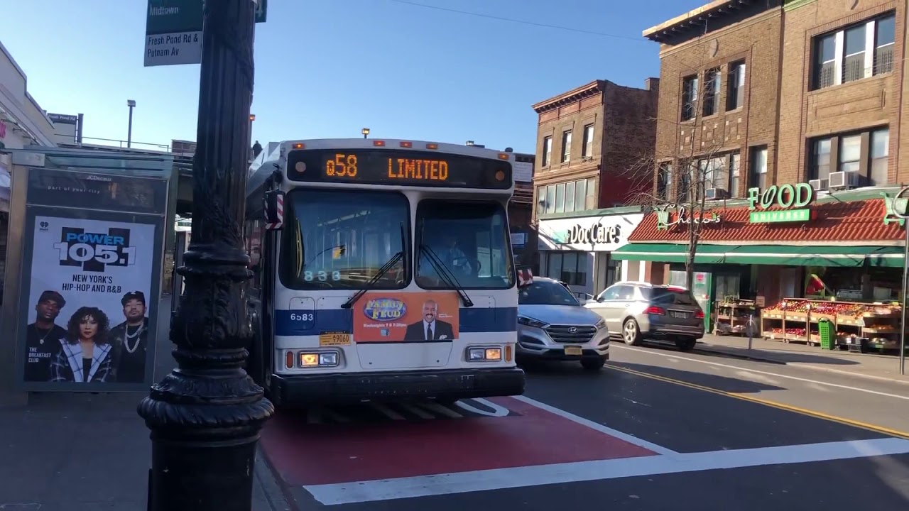 MTA NYC Bus 2005 Orion VII Old Gen Hybrid 6583 On The Q58 Limited mta-nyc-bus-2005-orion-vii-old-gen-hybrid-6583-on-the-q58-limited
