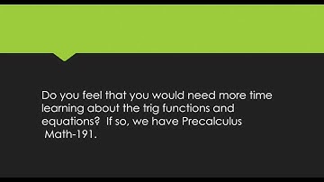 Additional Guidance on Math Placement