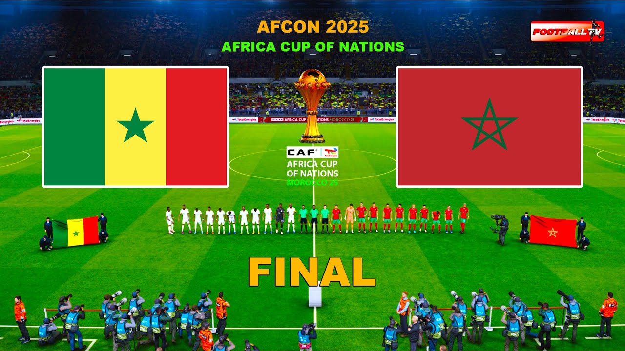 SENEGAL vs MOROCCO | FINAL AFRICA CUP OF NATIONS 2025 | AFCON MATCH | Simulation Pes Gameplay