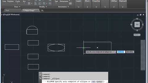 12  Draw Ellipse Using AutoCAD 2019