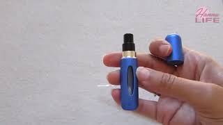 Portable Mini Refillable Atomizer Perfume Spray Bottle! How to use