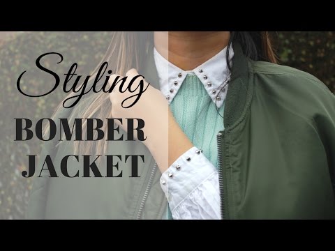 How I style Khaki Bomber Jacket || Bomber Jacket lookbook