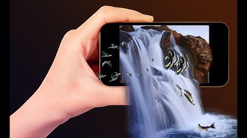 Photoshop Tutorial:  3D Waterfall On Mobile