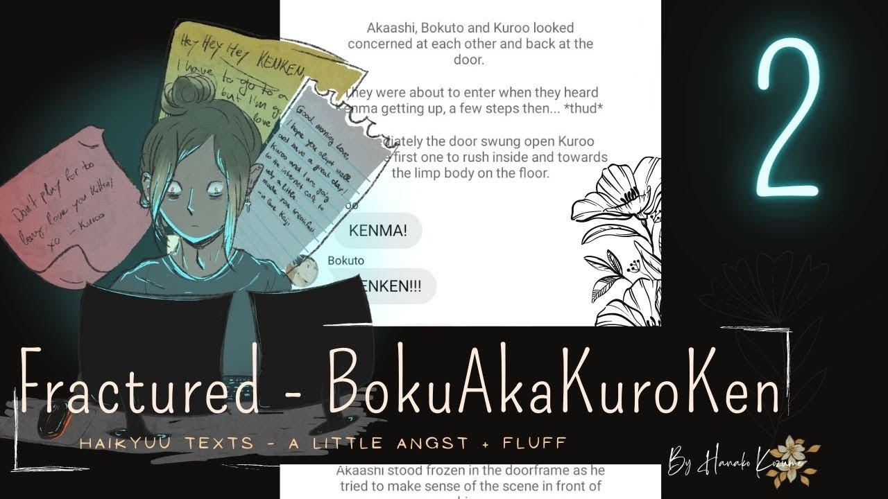 Fractured - BokuAkaKuroKen | Part 2.1/5 | Angst + a little bit Fluff | Haikyuu texts CW ⚠