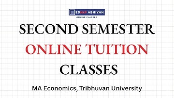 Second Semester Online Tuition Classes