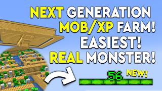 BEST MOB & XP FARM In Minecraft Tutorial - EASY & FAST - 69,000/HR!