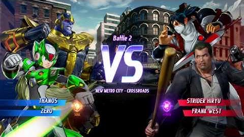 MARVEL VS. CAPCOM: INFINITE Thanos,Zero Alt. Requested Gameplay In Arcade Mode