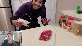 Reacting to Flight Cooking His Best Steak & Eggs! #steakandeggs