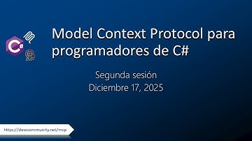 Model Context Protocol para Programadores de C# - 2a sesión