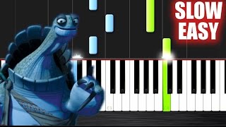 Kung Fu Panda - Oogway Ascends - SLOW EASY Piano Tutorial by PlutaX chords