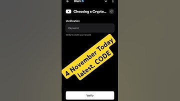 Choosing a Crypto Exchange |Blum Verify Code|Blum today Video Code|Blum Code #blumverifycode#shorts
