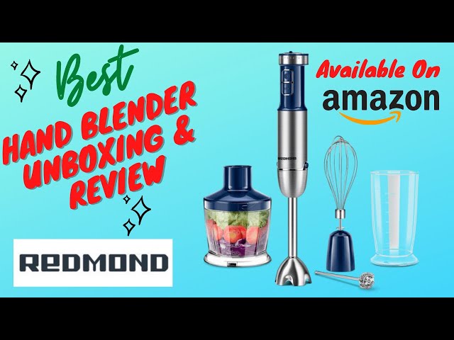 YOU NEED THIS ASAP!  REDMOND HAND BLENDER REVIEW AND UNBOXING