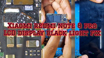 Xiaomi redmi note 8 Pro lcd display black light problem fix