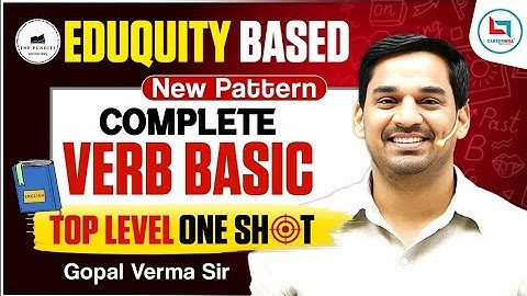 VERB I One Shot Revision Video for All Competitive Exams by @gopalvermaenglish #thepundits 