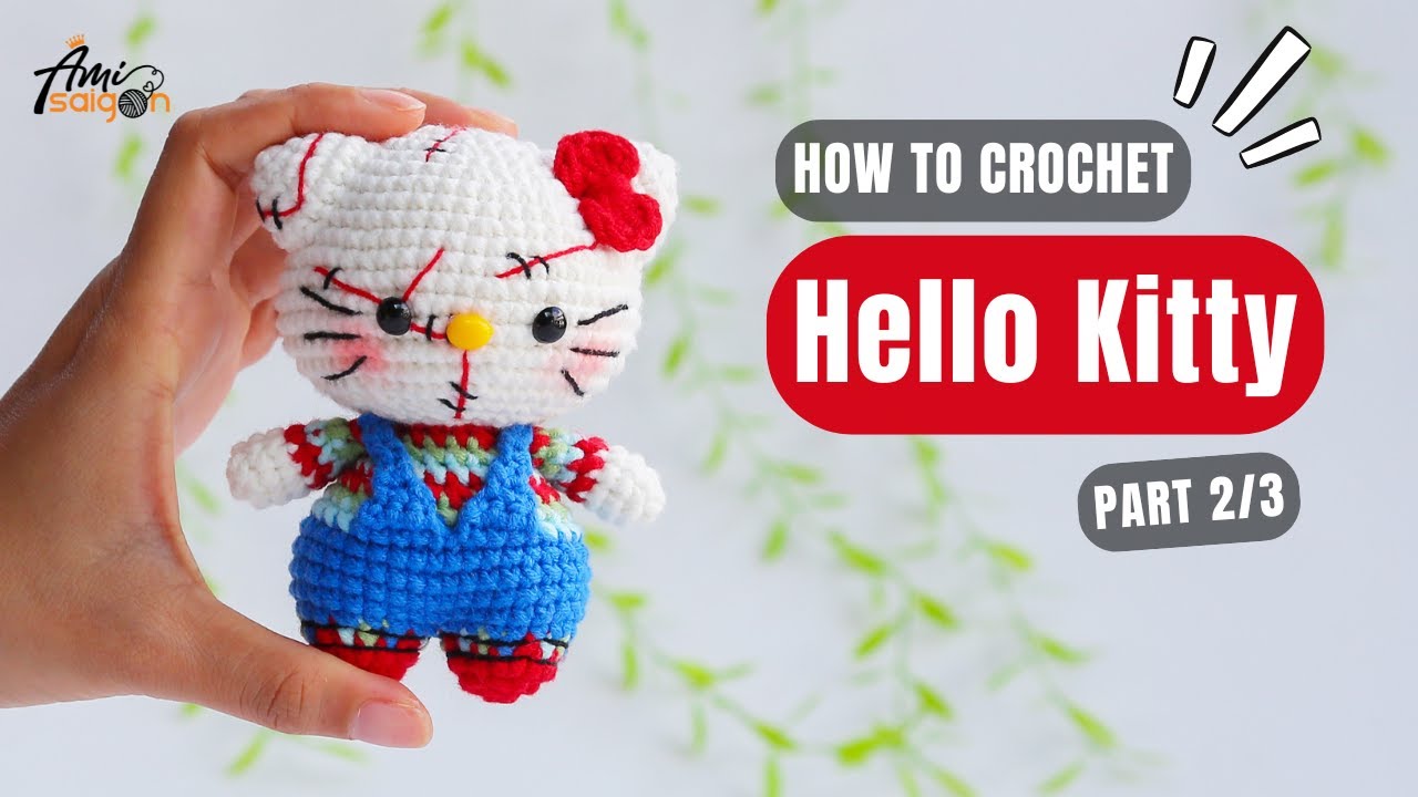928 | Hello Kitty Halloween Amigurumi (2/3) | How To Crochet