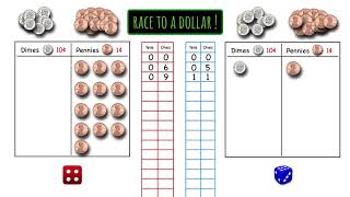 How to Play "Race to a Dollar" Math Game screenshot 5