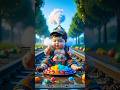 ❤️ Evolution of Baby: Train Attack on Baby for Food Eating #cat #cute #love #shorts P-17