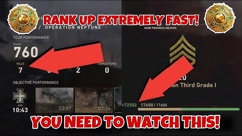 COD WW2 GLITCHES - UNLIMITED ONLINE MULTIPLAYER XP GLITCH STILL WORKING RANK UP FAST 2020 PS4/XBOX