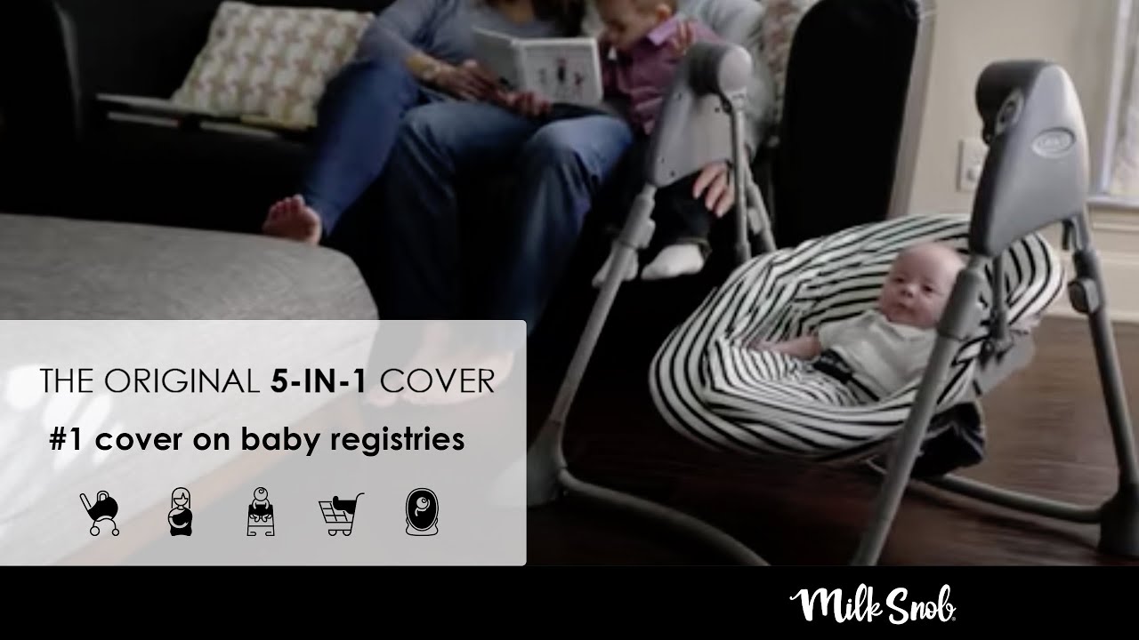 Milk Snob | Baby Products | Best Baby Shower Gifts | Original 5-in-1 Cover | Car Seat Cover