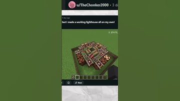 Minecraft Lighthouse Redstone