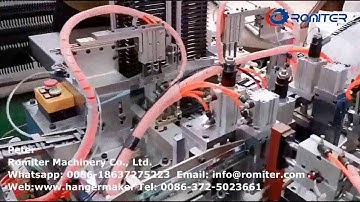 Automatic Plastic Hanger Clip Assembling Machine and Metal Hook Inserting Machine