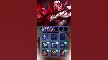 BEST BUILD And EMBLEM YU ZHONG MLBB 2023 #mlbb #shorts