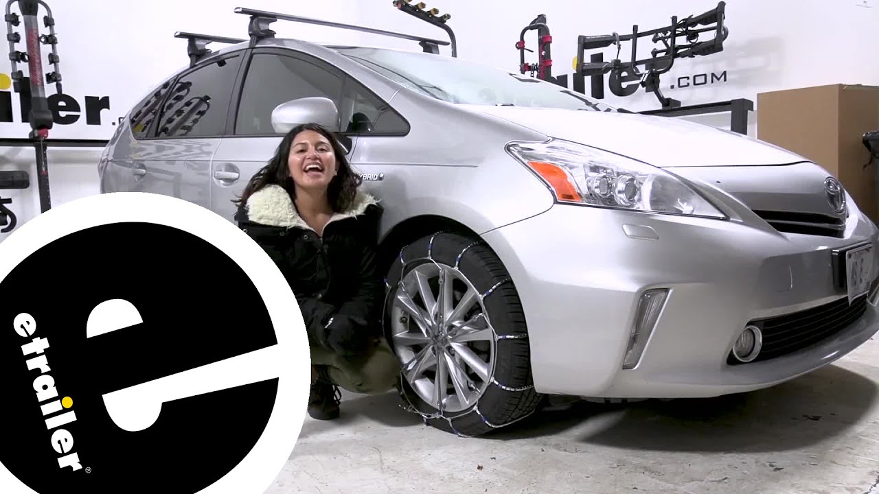 etrailer | Titan Chain Tire Chains Installation - 2014 Toyota Prius v