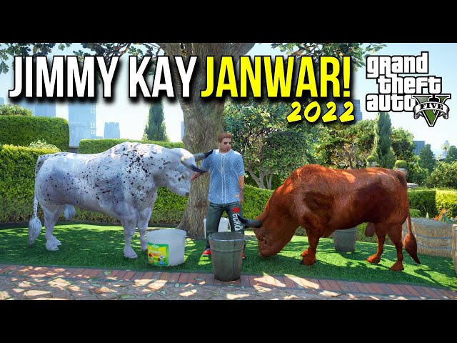 JIMMY KAY JANWAR AGAYE! | BAKRA EID SERIES 2022 | GTA 5 MODS PAKISTAN class=