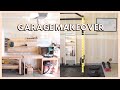 DIY GARAGE MAKEOVER | decluttering & organizing my garage, home gym tour + garage organization ideas