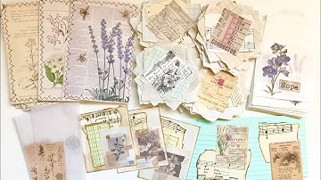 Simple embellishment & ephemera ideas for junk journals