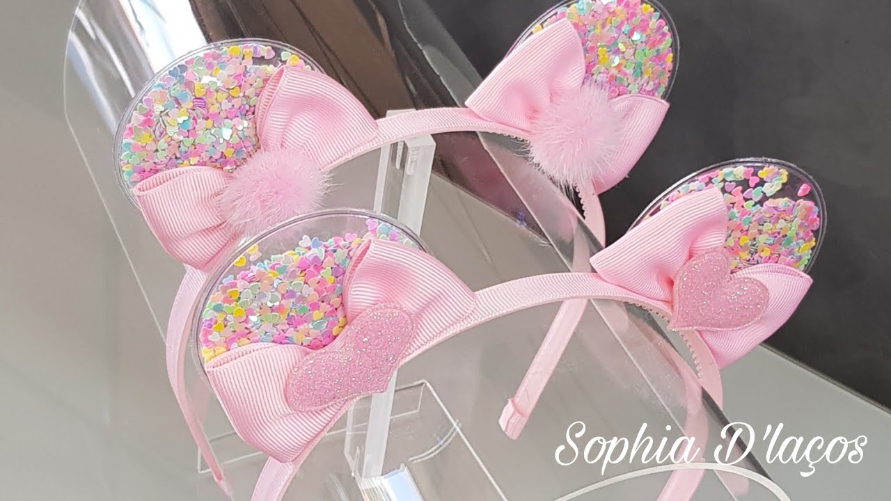 TIARA DE URSINHA / DIY / Ribbon bow / Sophia D'Laços 