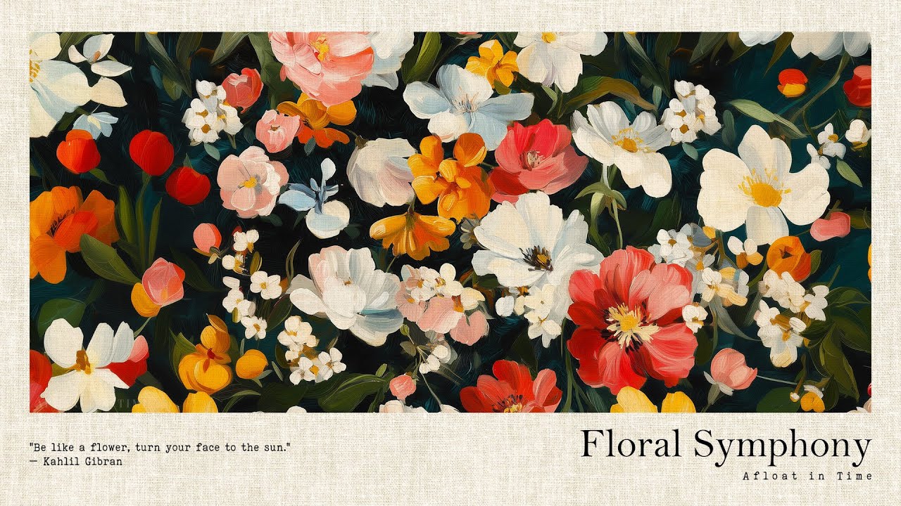 Floral Symphony | A playlist for a quiet day | Work Study Focus Reading Stress Relief Relaxing Calm